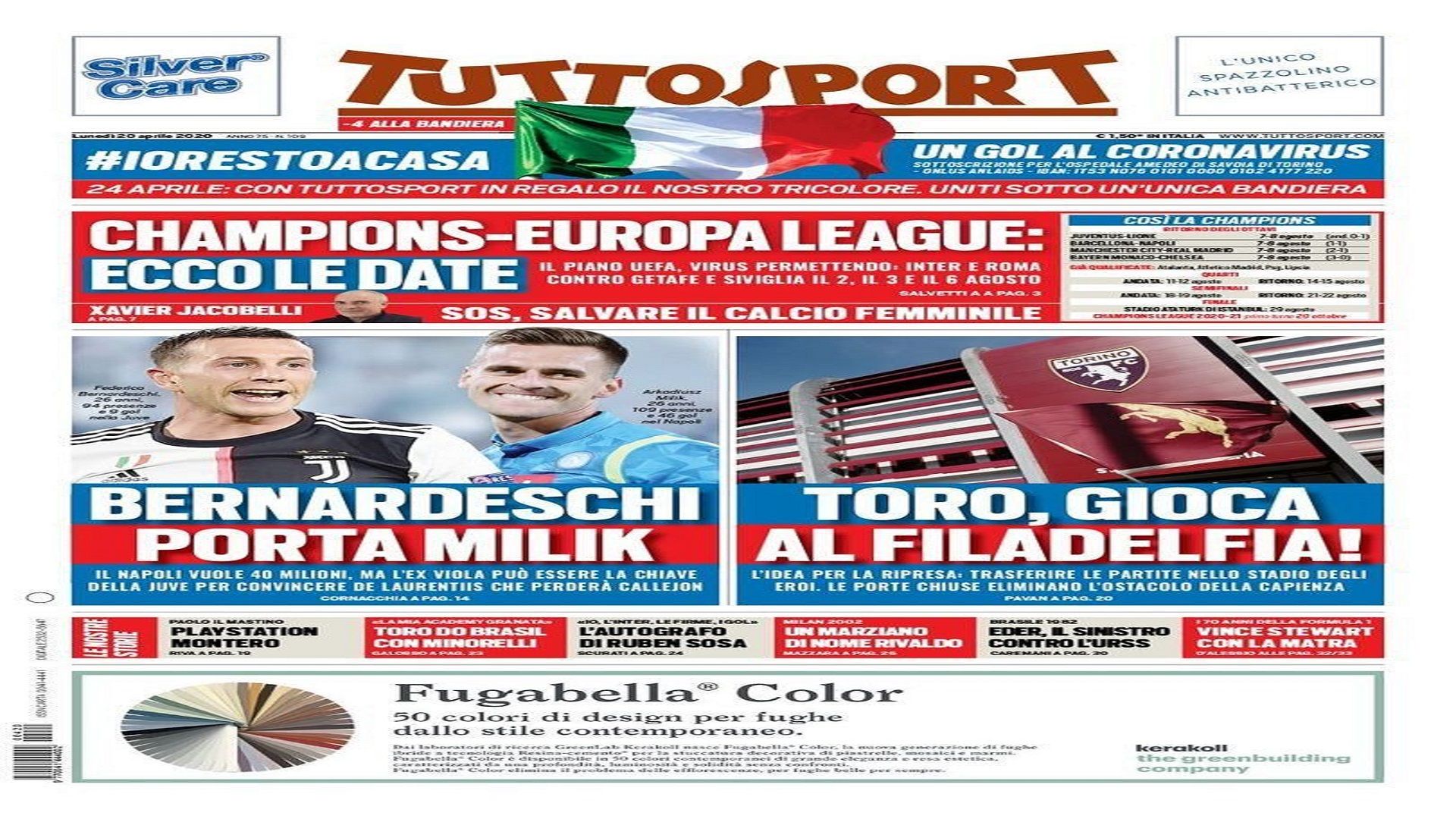 20 April Tuttosport