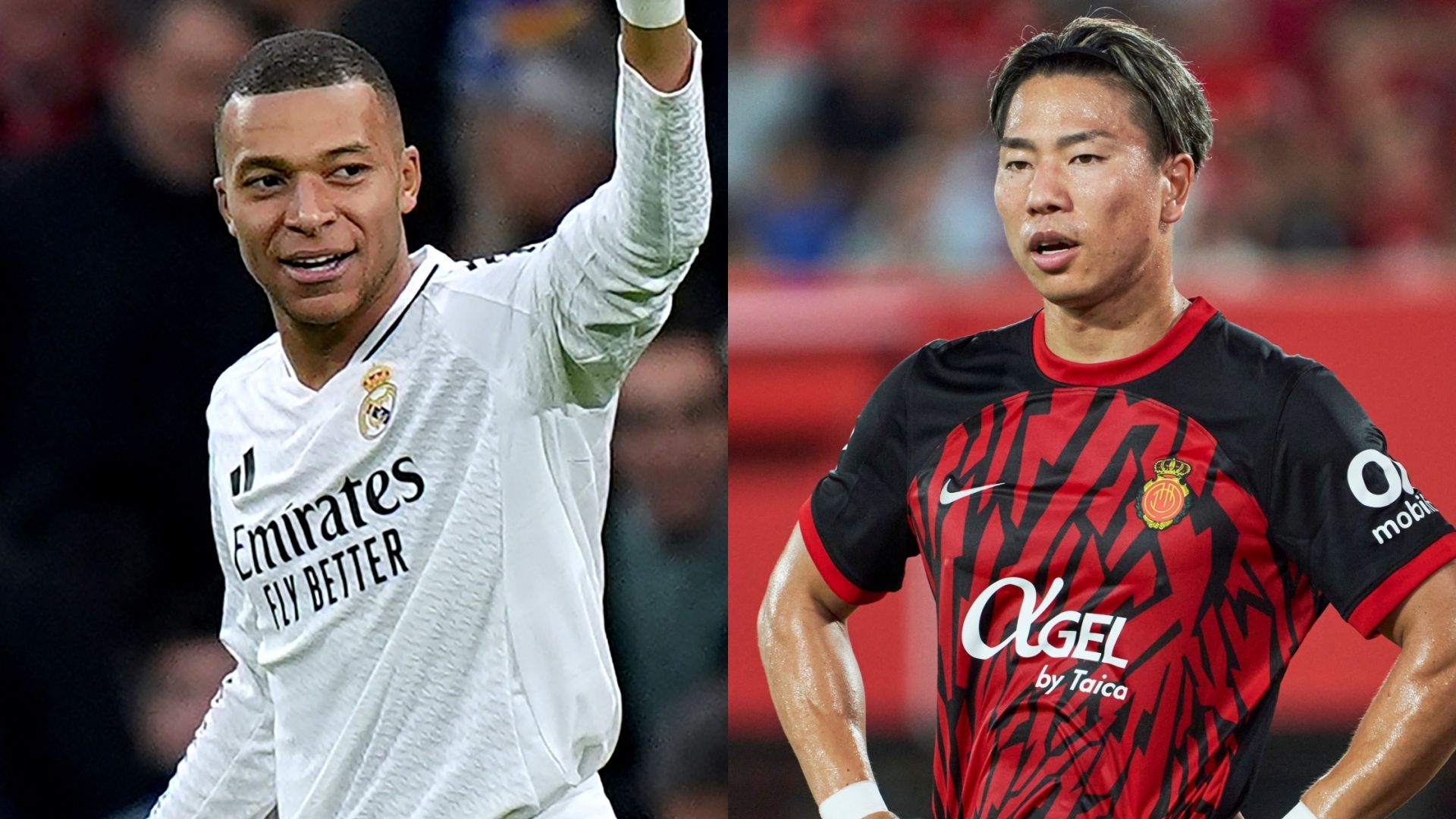 Kylian Mbappe Real Madrid Takuma Asano Mallorca
