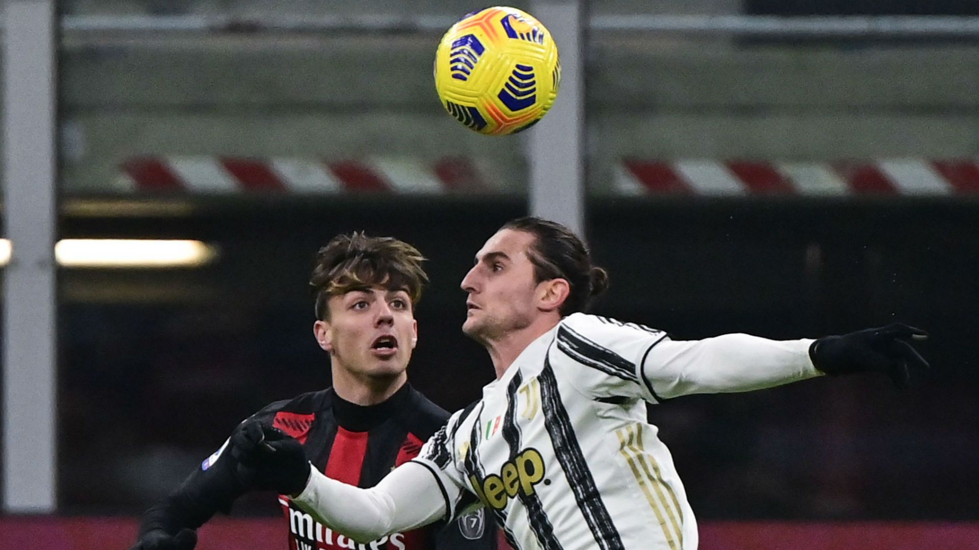 Daniel Maldini Adrien Rabiot Milan Juventus