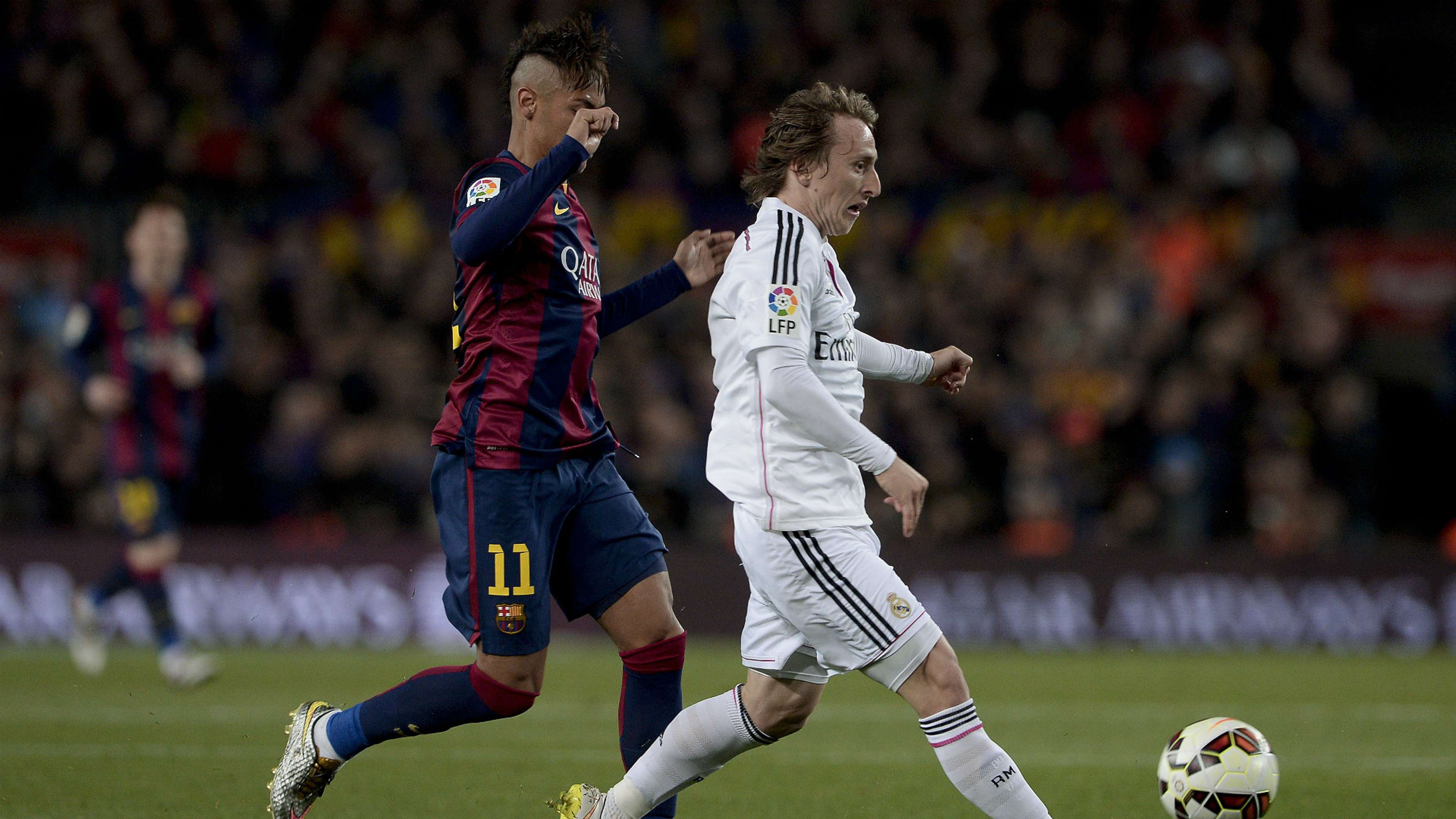 Barcelona Real Madrid La Liga Neymar Luka Modric 22032015