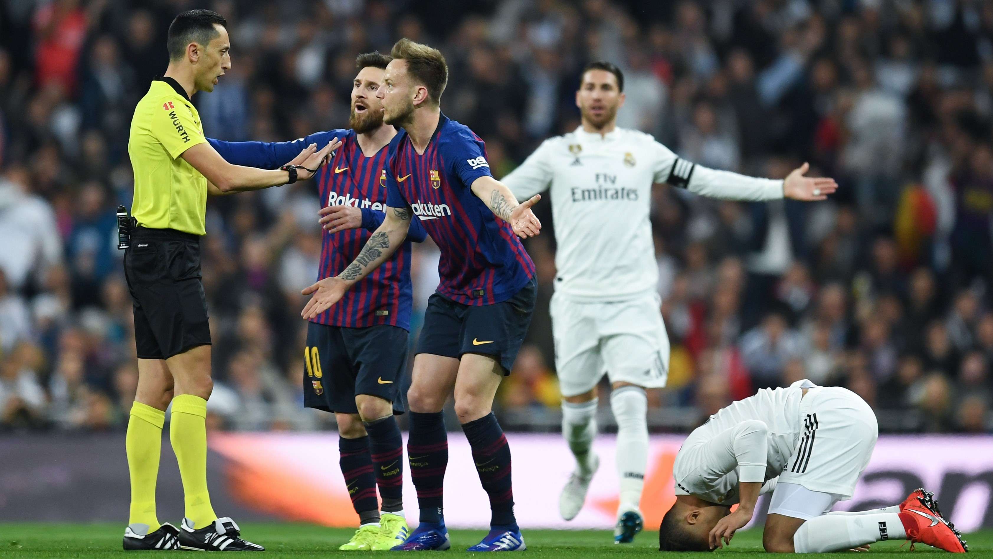 Messi Rakitic Jose Maria Sanchez Real Madrid Barcelona Copa del Rey 27022019