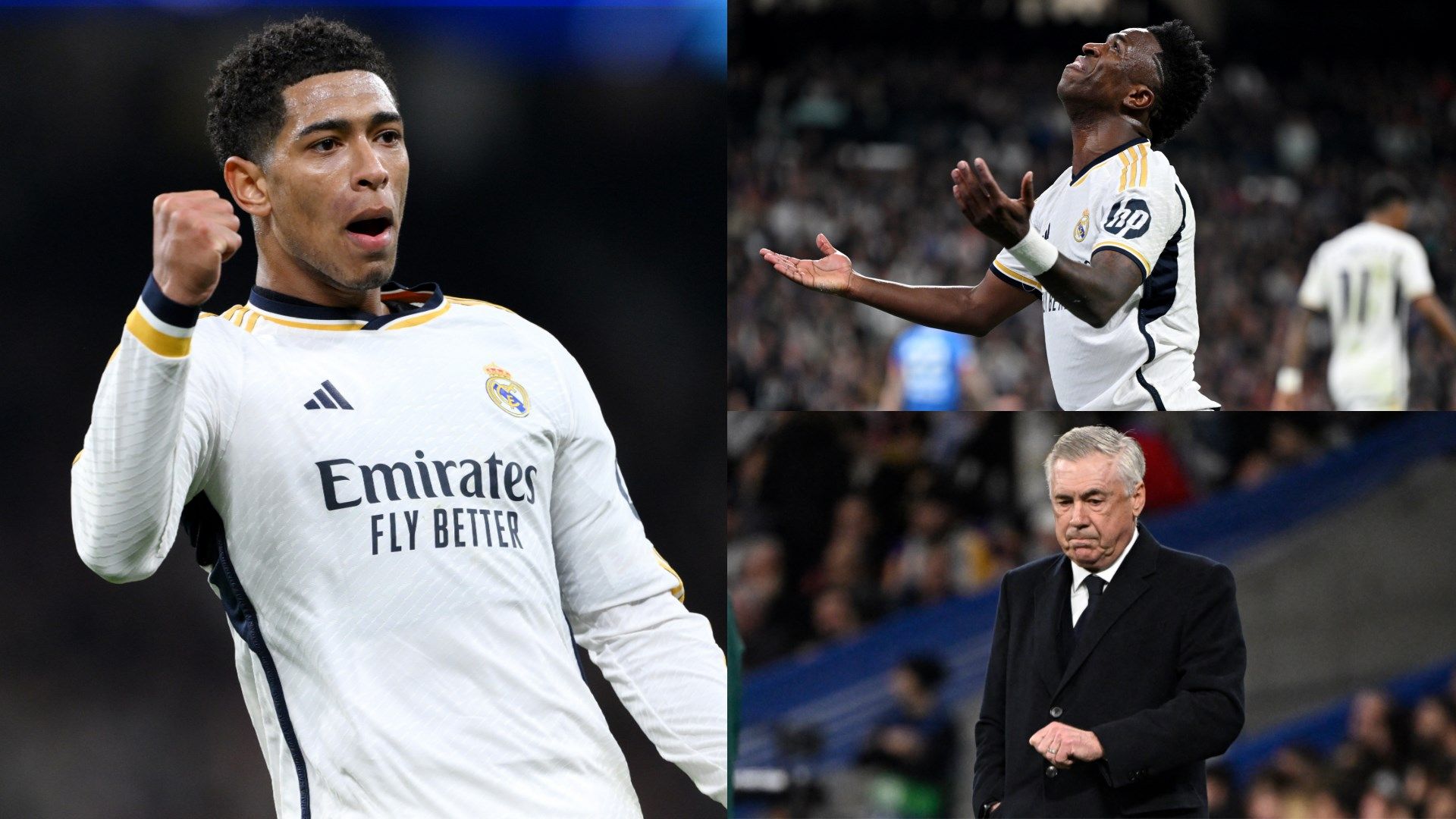 Bellingham Vinicius Ancelotti Real Madrid GFX