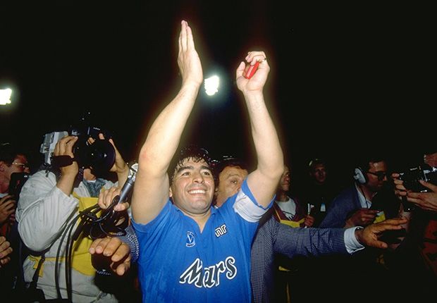 Diego Maradona Napoli UEFA Cup final