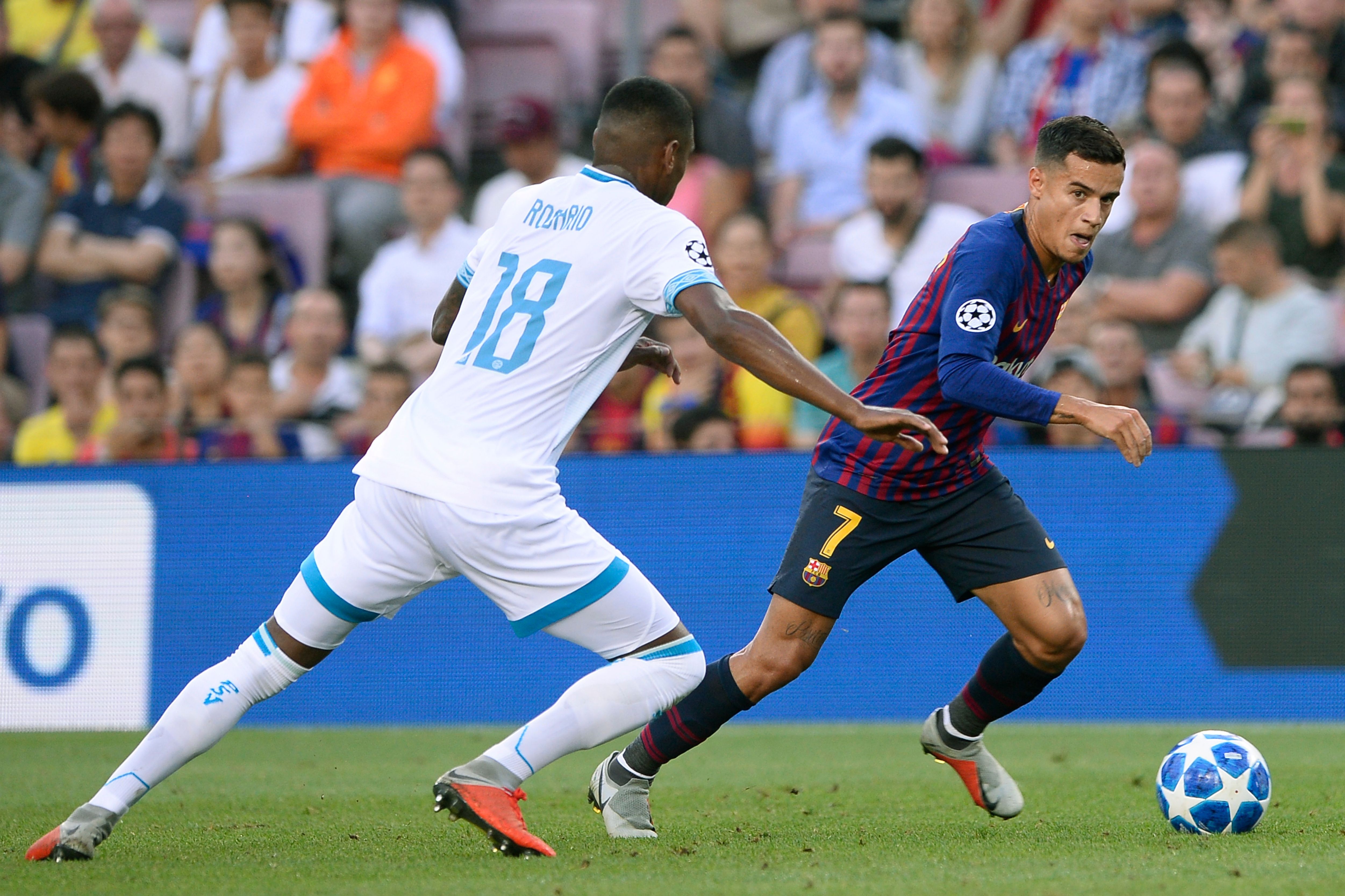 COUTINHO BARCELONA PSV CHAMPIONS LEAGUE