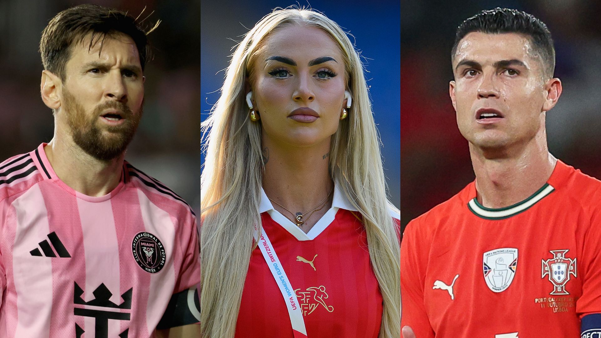 Alisha Lehmann Lionel Messi Cristiano Ronaldo 2025