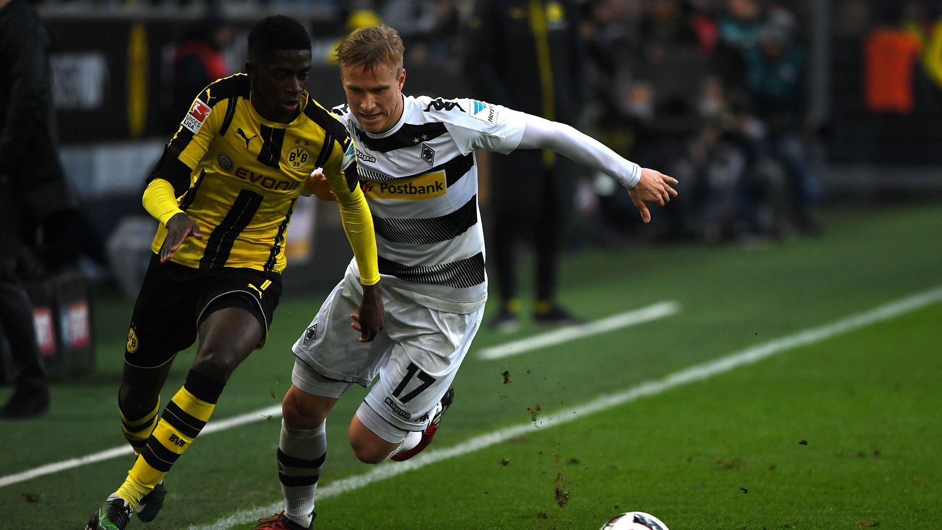 Ousmane Dembele Oscar Wendt Borussia Dortmund Borussia Mönchengladbach Bundesliga 03122016