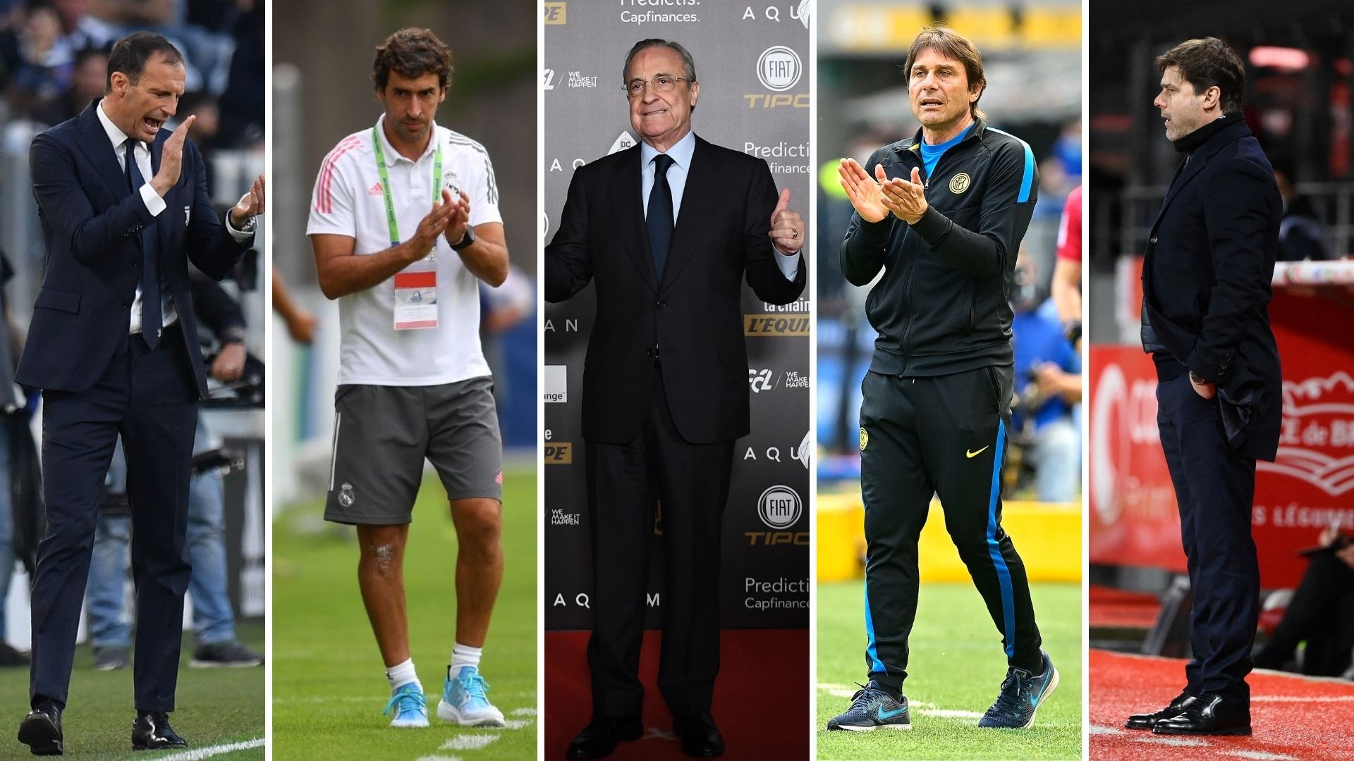 Allegri, Raúl, Florentino Pérez, Conte y Pochettino, Real Madrid