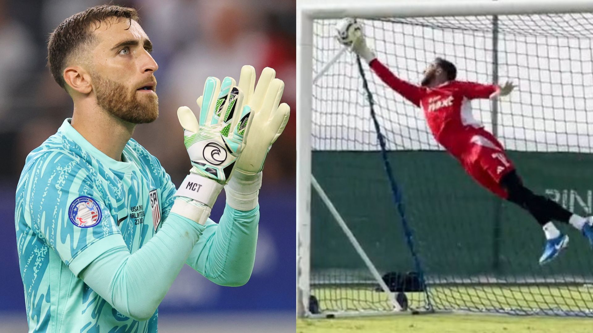 Matt Turner Nottingham Forest training saves 2024