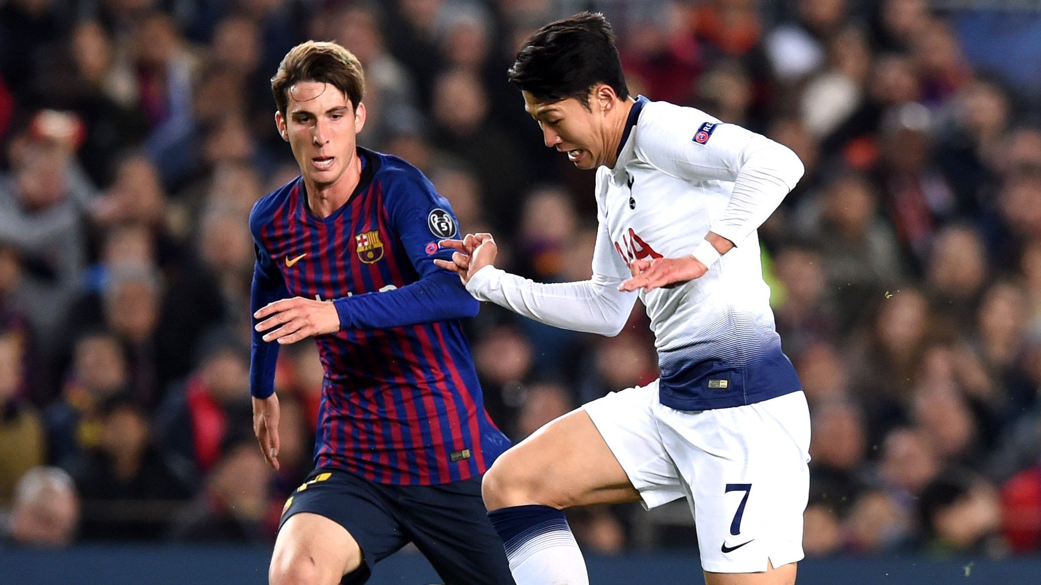 Heung-Ming Son Juan Miranda Barcelona Tottenham UCL 11122018