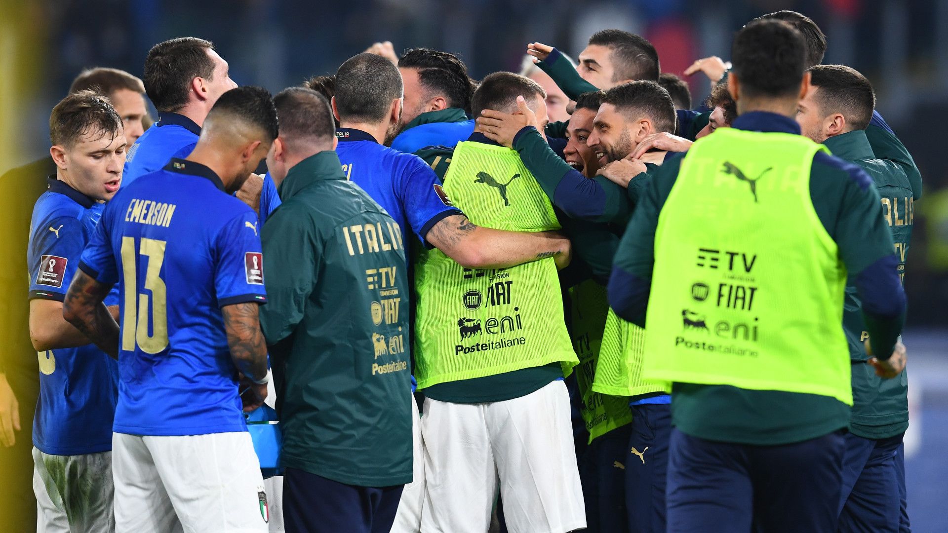 Italy Switzerland celebration 