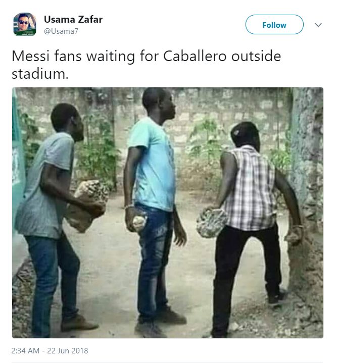 Reaction Caballero Argentina