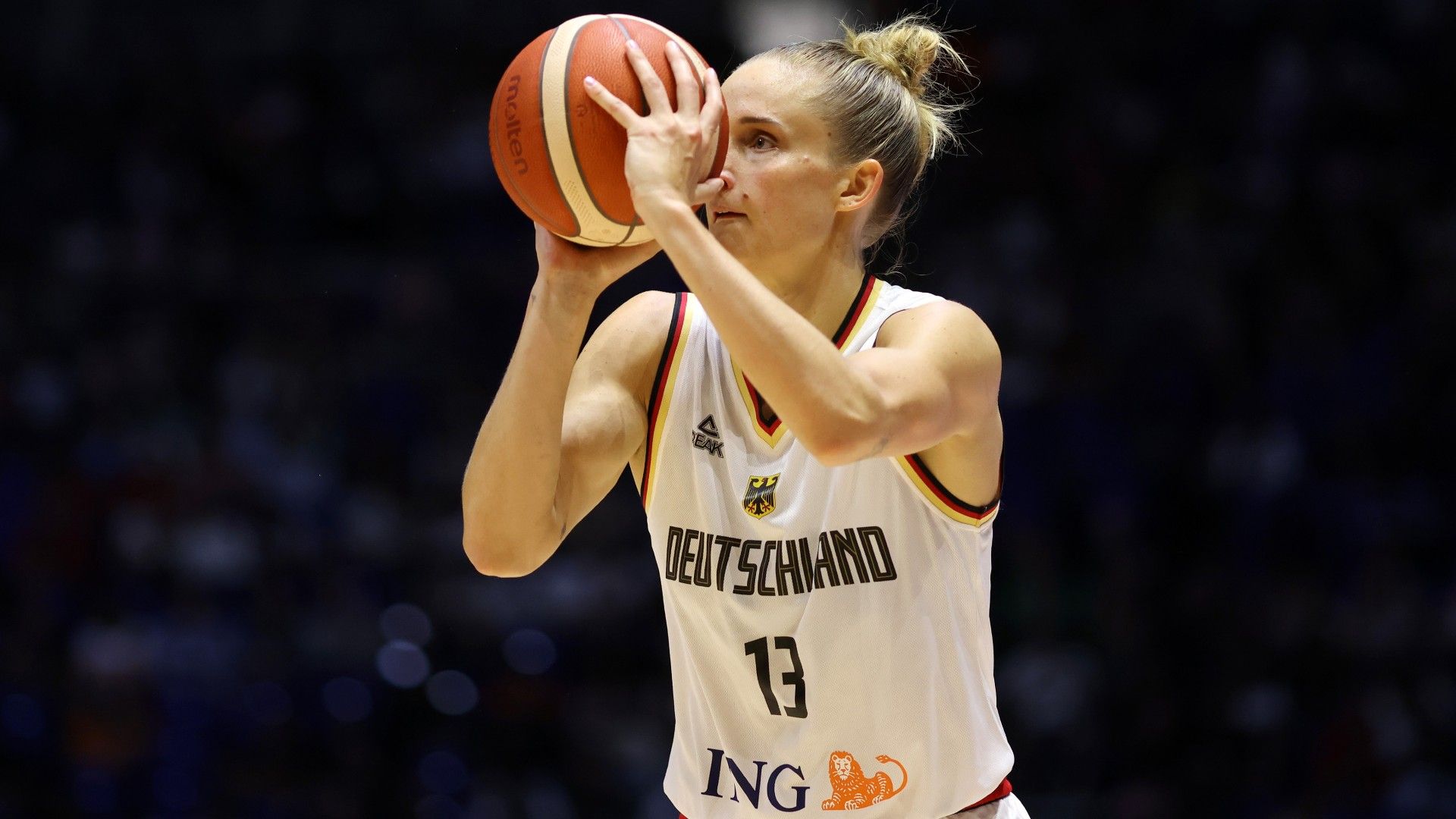 Leonie Fiebich of Germany during the 2024 USA Basketball Showcase 