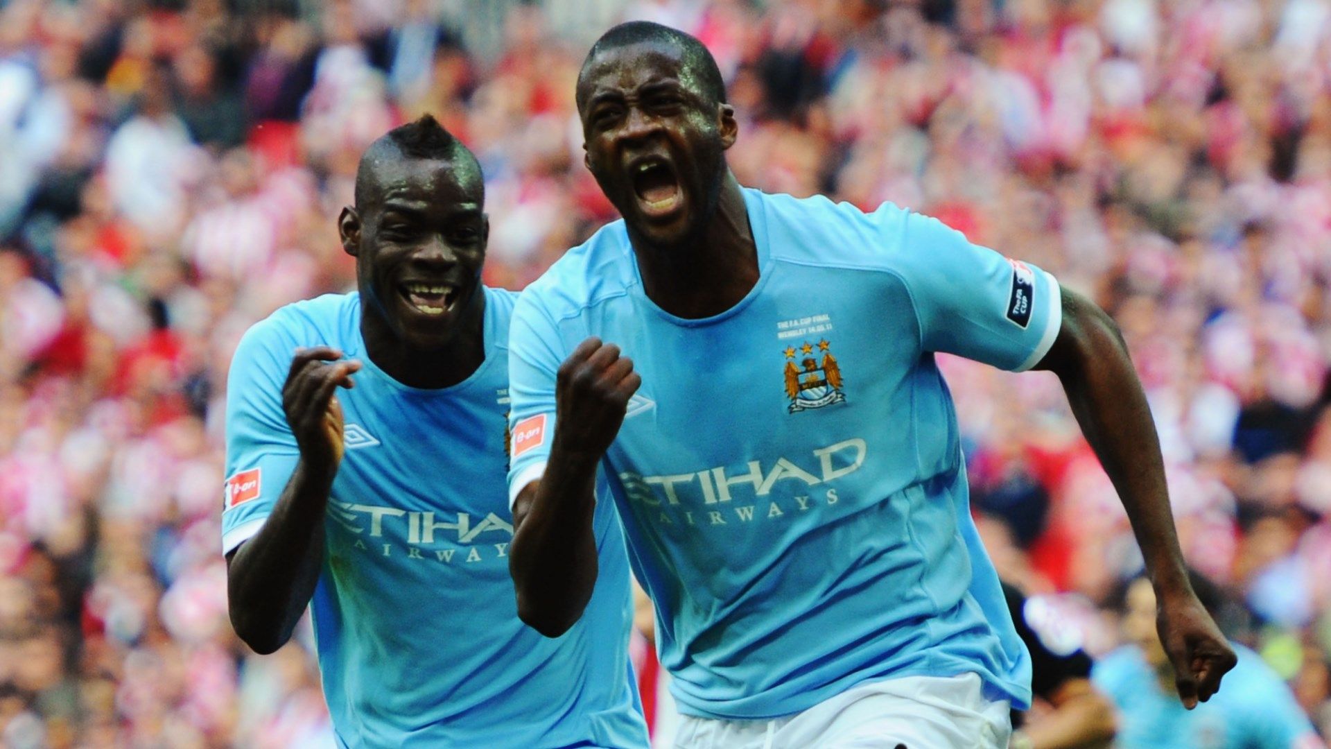 Mario Balotelli Yaya Toure Man City