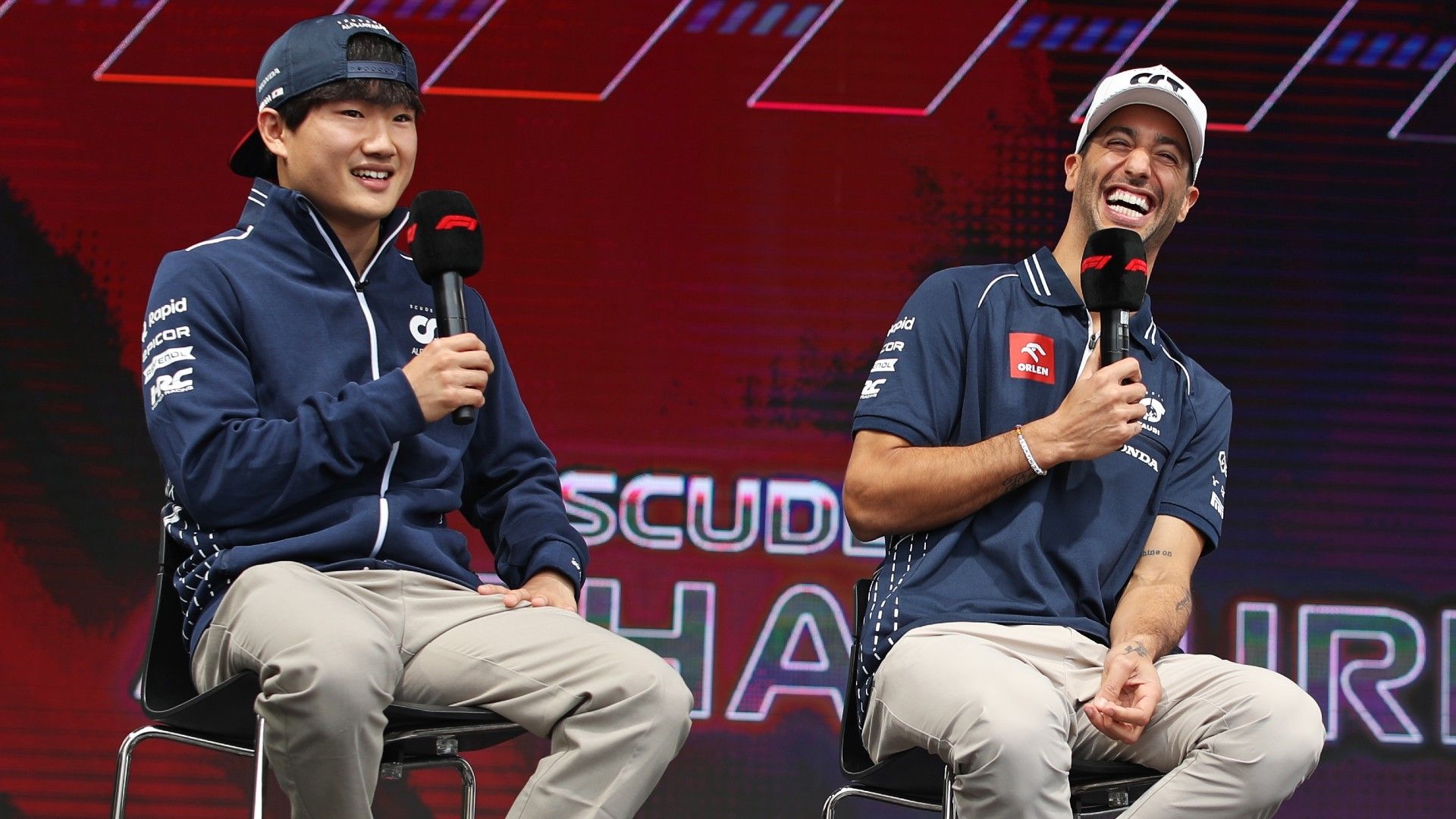 Yuki Tsunoda Daniel Ricciardo Alphatauri