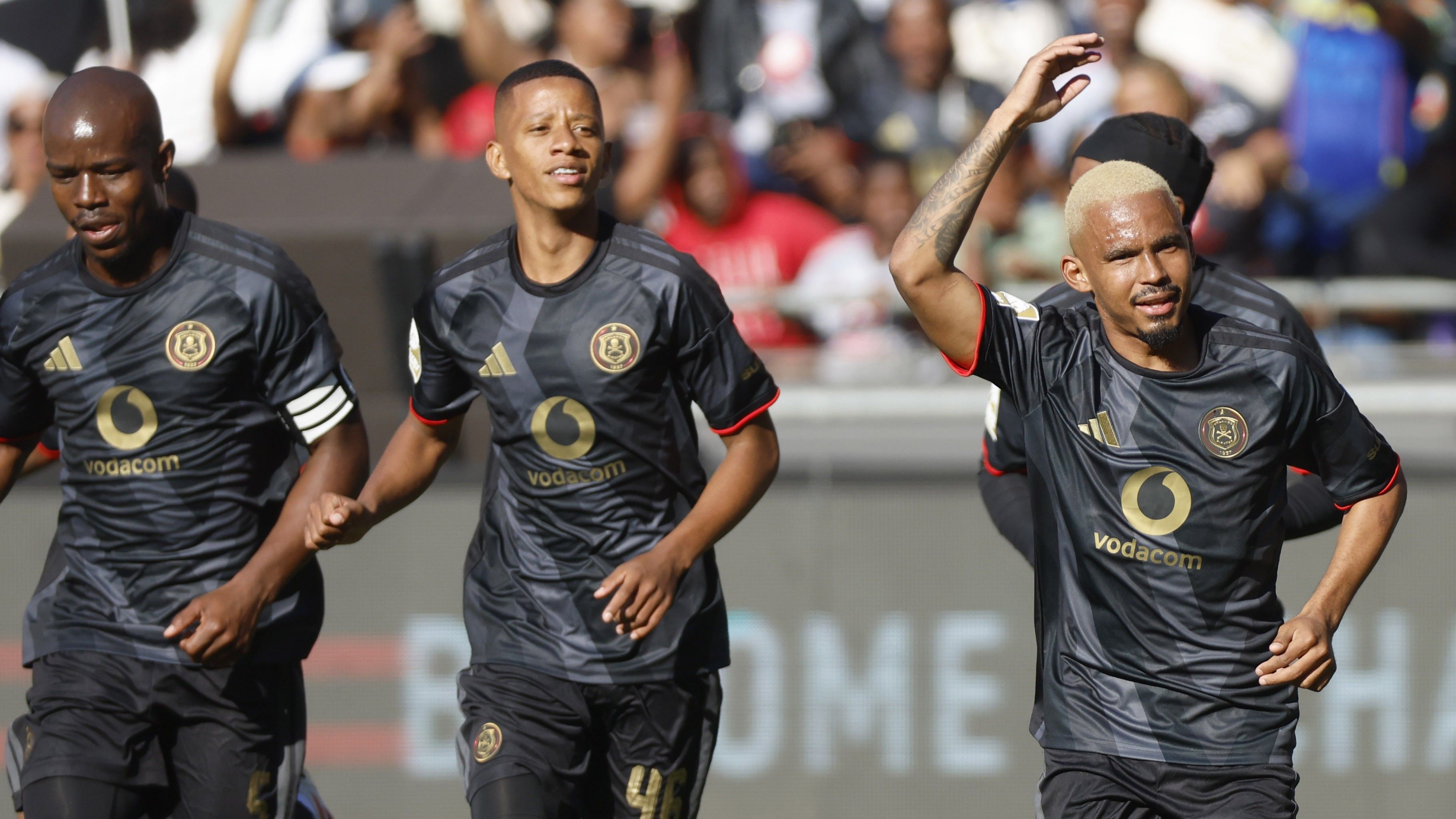 Oswin Appollis, Nkosinathi Sibisi, Camren Dansin Orlando Pirates