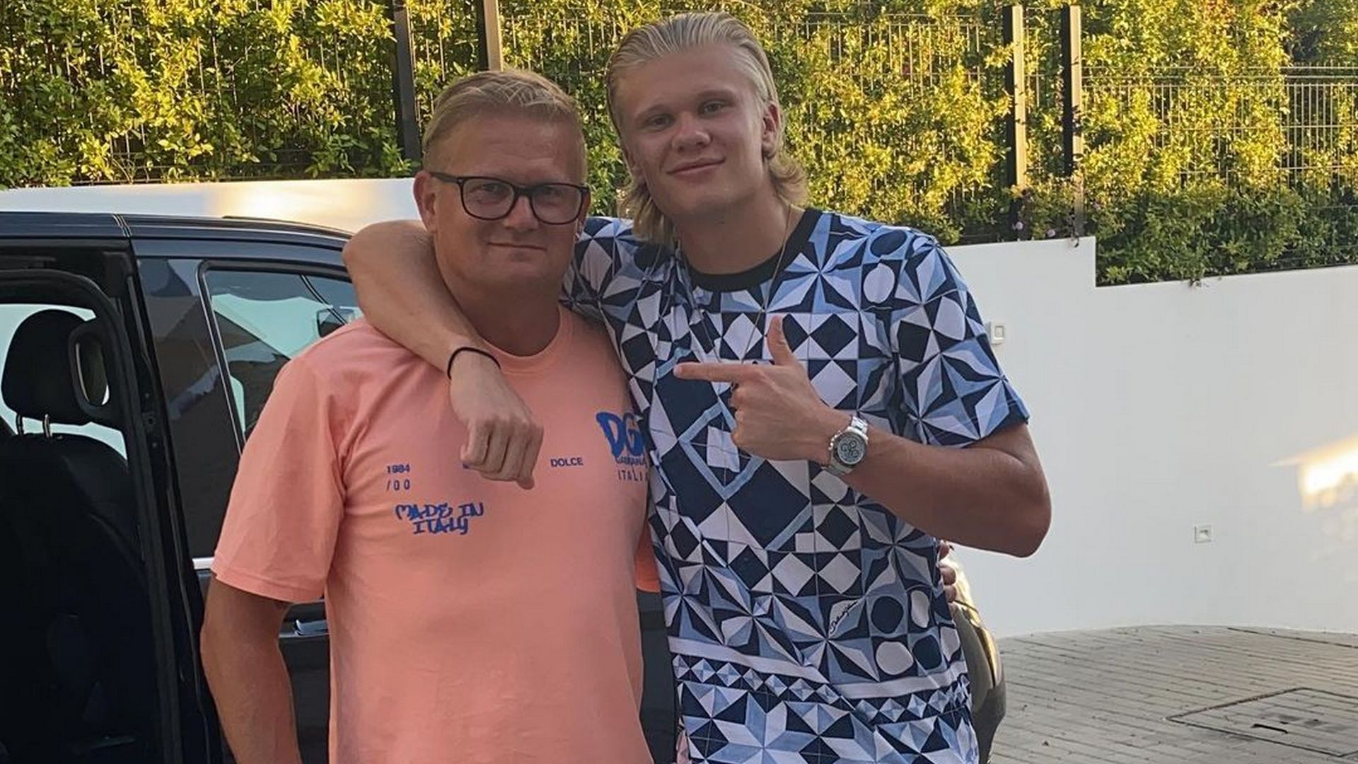 Erling Haaland and Alf-Inge Haaland