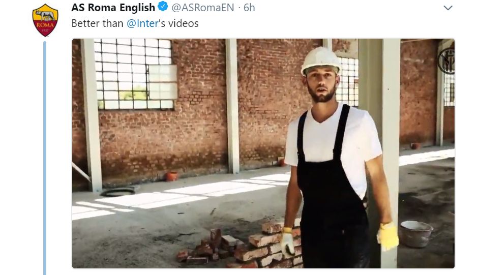 AS Roma and Inter trolling each other