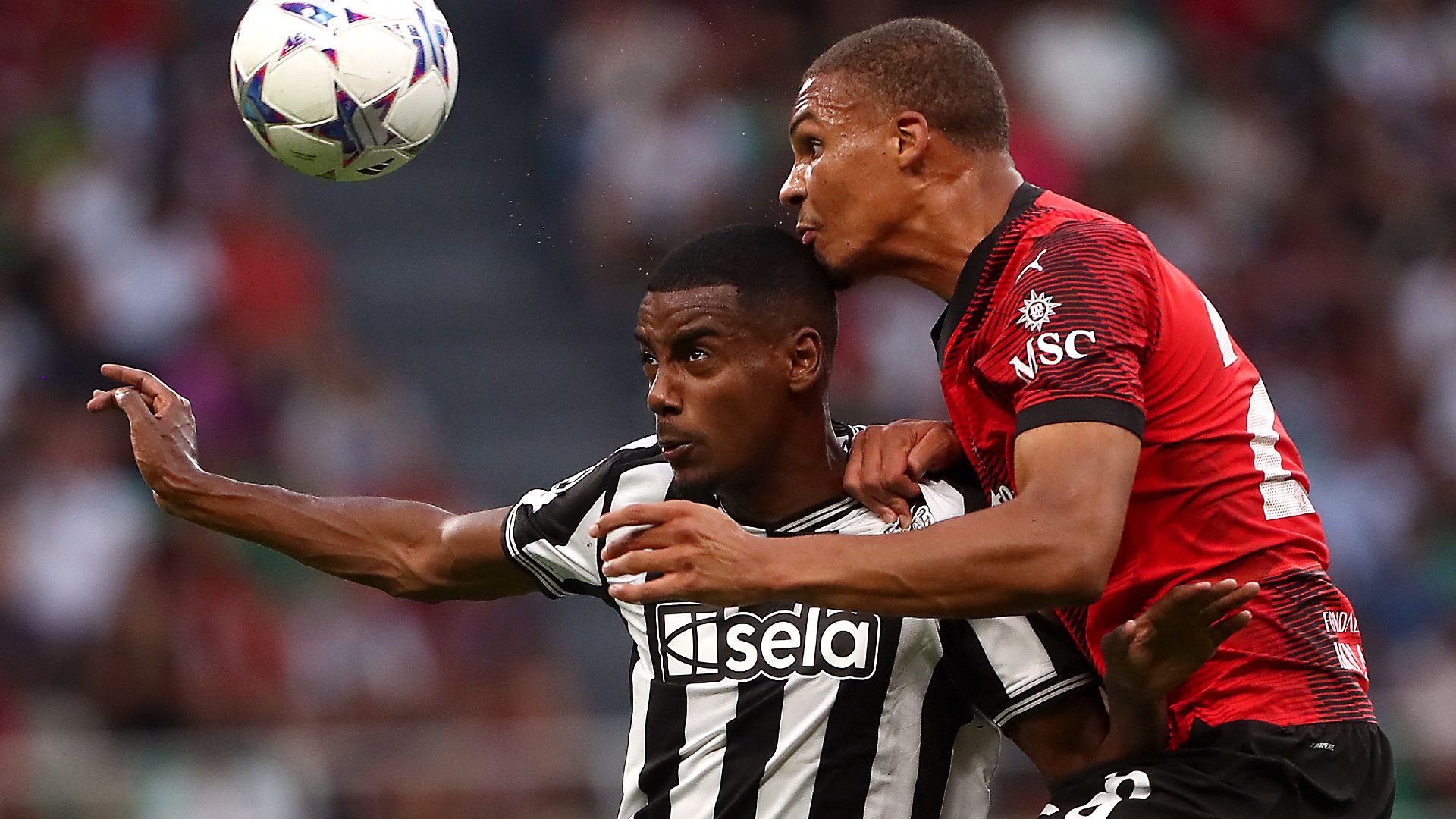 ALEXANDER ISAK NEWCASTLE MALICK THIAW MILAN CHAMPIONS LEAGUE 19092023