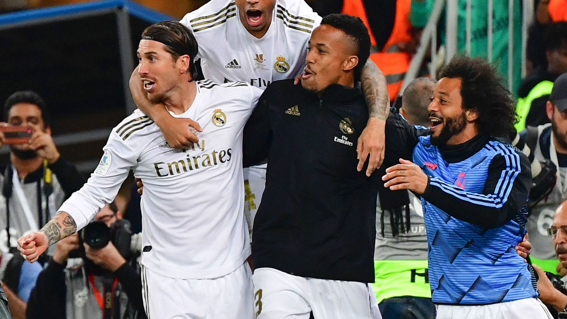 Real Madrid celebrate 2019-20