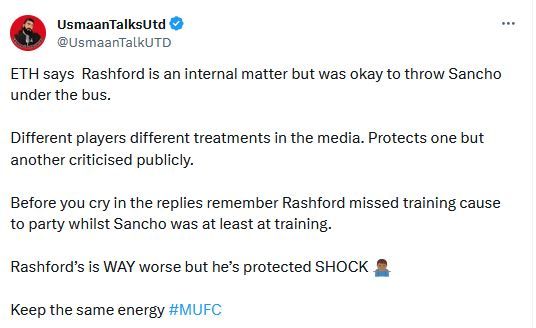 Rashford tweet