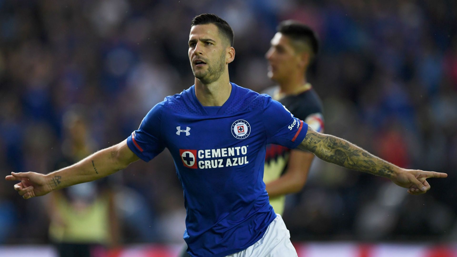 festejo gol cruz azul vs américa j13 ape17