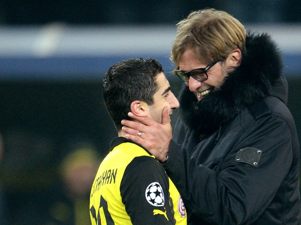 Henrikh Mkhitaryan Jurgen Klopp Borussia Dortmund Champions League 11272013
