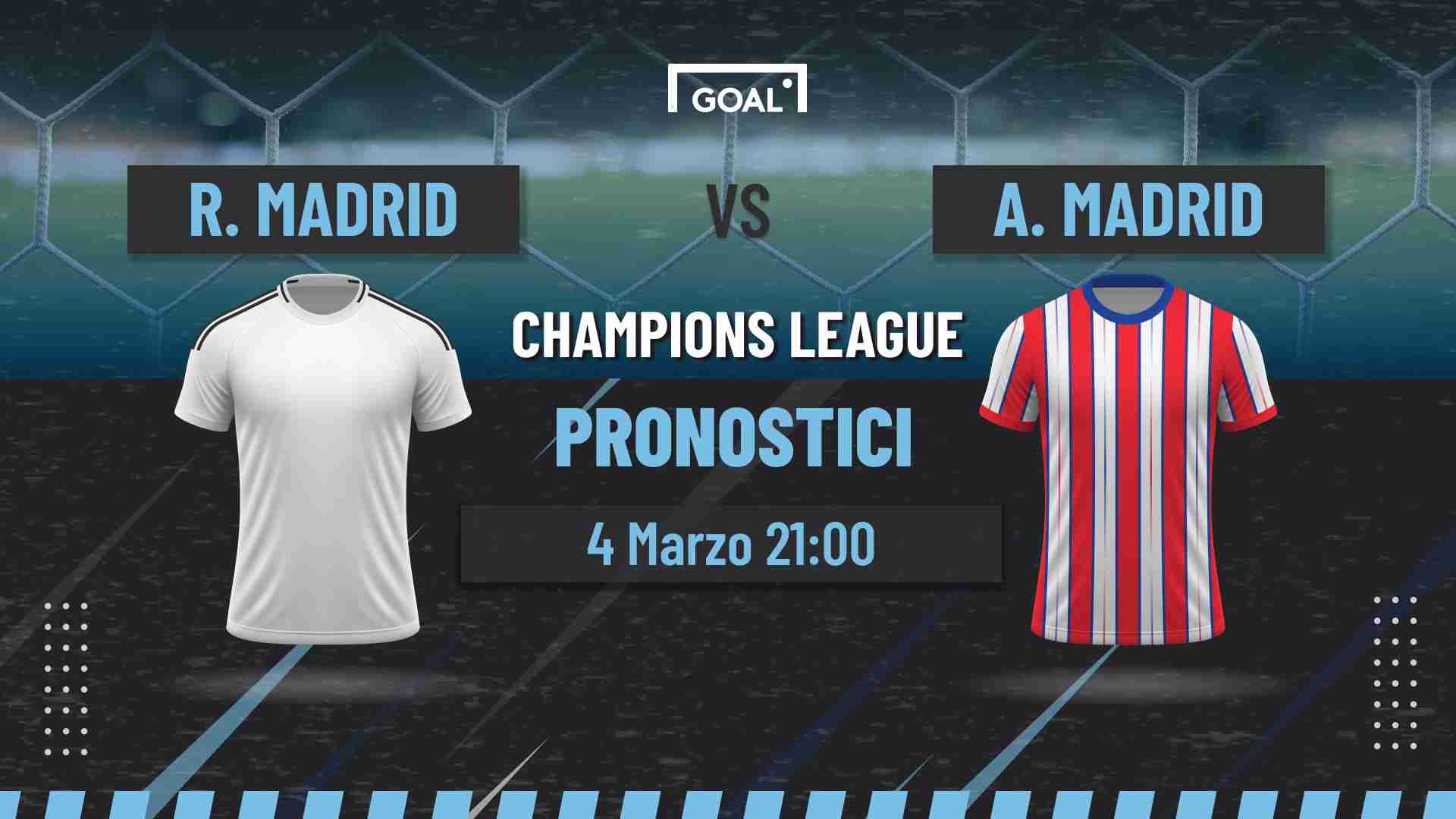 pronostici real madrid - atletico madrid.
