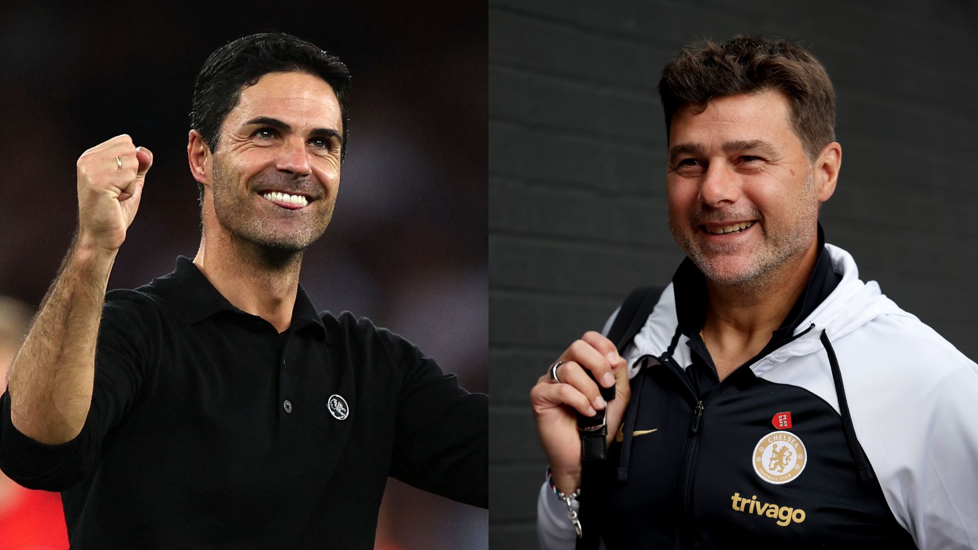 GFX Info Mikel Arteta Mauricio Pochettino 2023