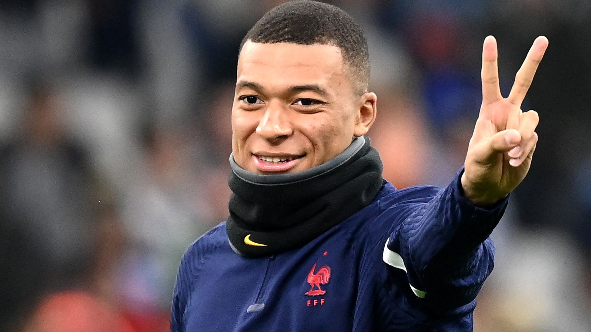 Kylian Mbappe France training 2022