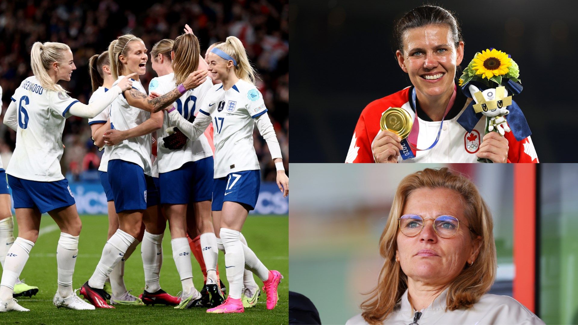 England Canada women composite