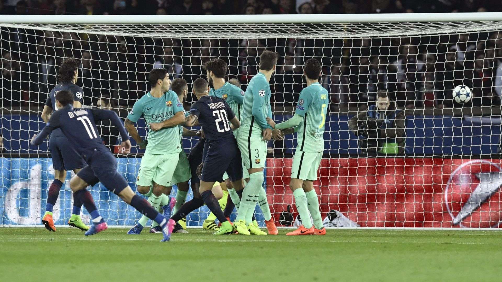 Angel Di Maria PSG Barcelona 2017