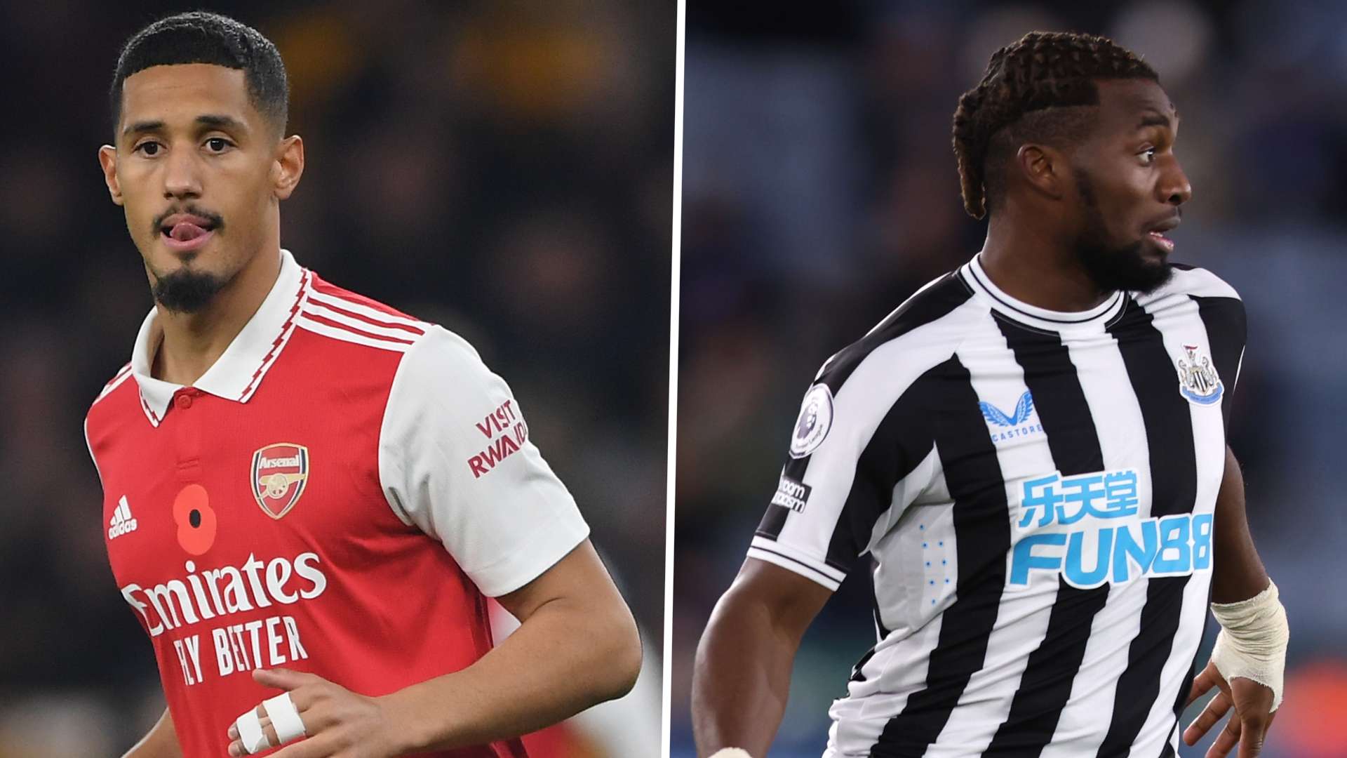 Arsenal Newcastle Saliba Saint-Maximin Premier League