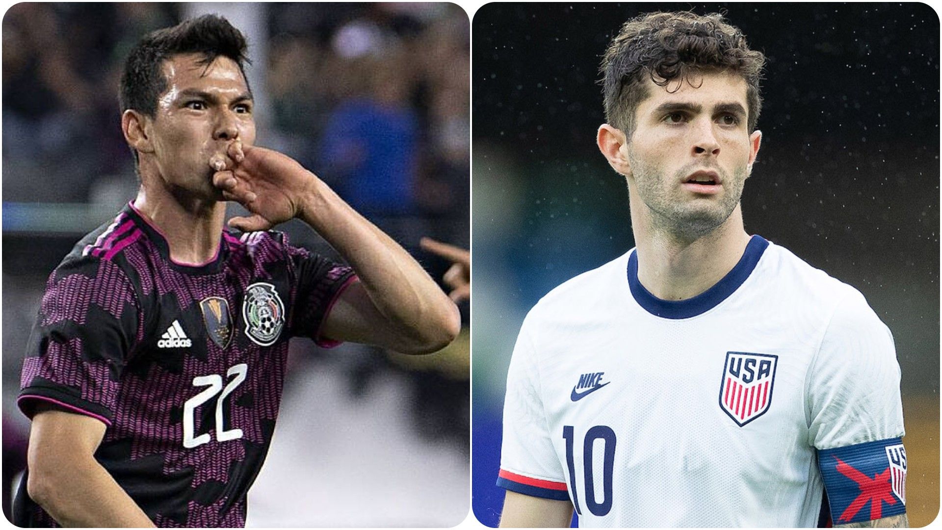 Chucky Lozano Christian Pulisic México Estados Unidos