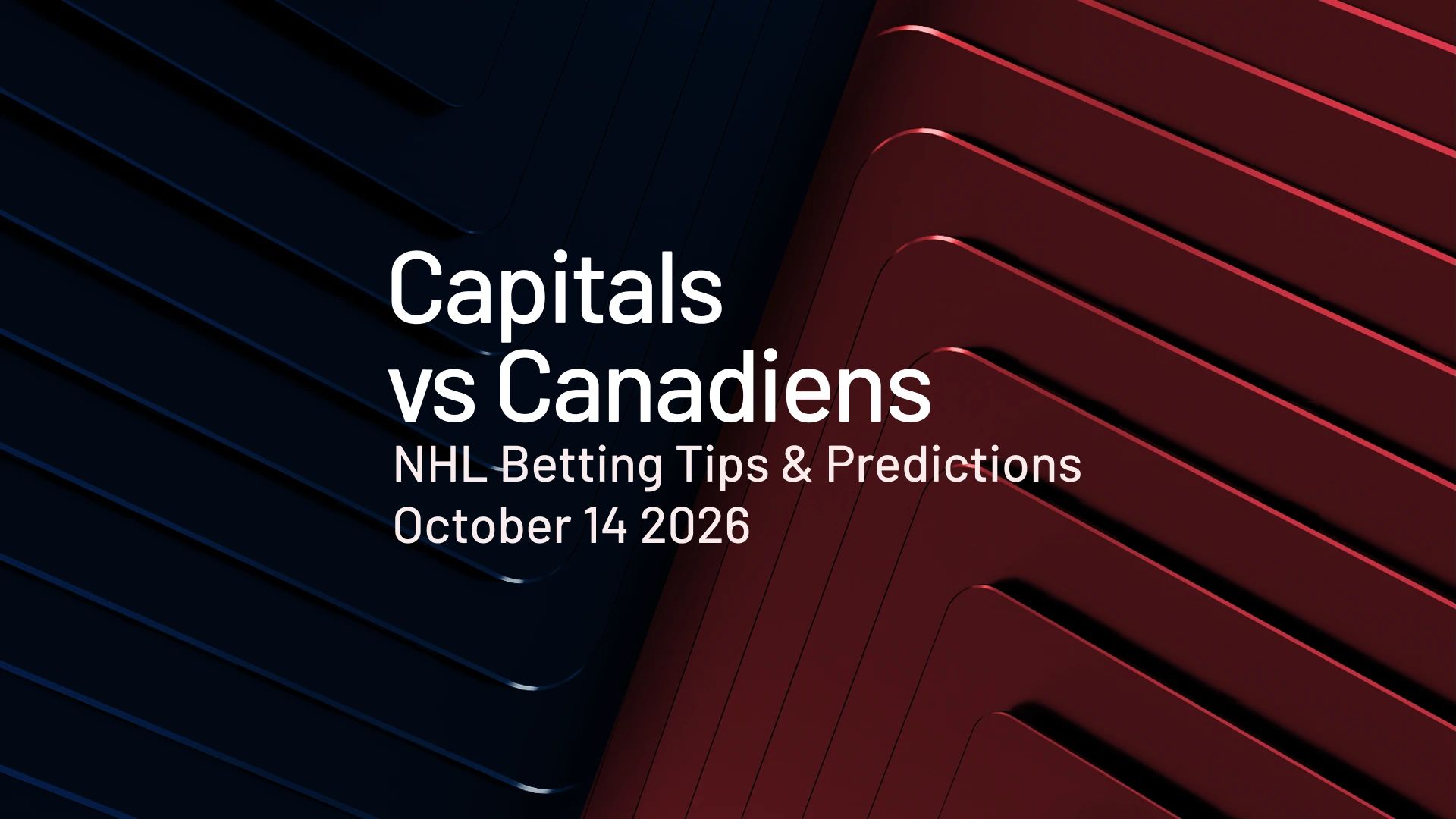 Capitals vs Canadiens predictions