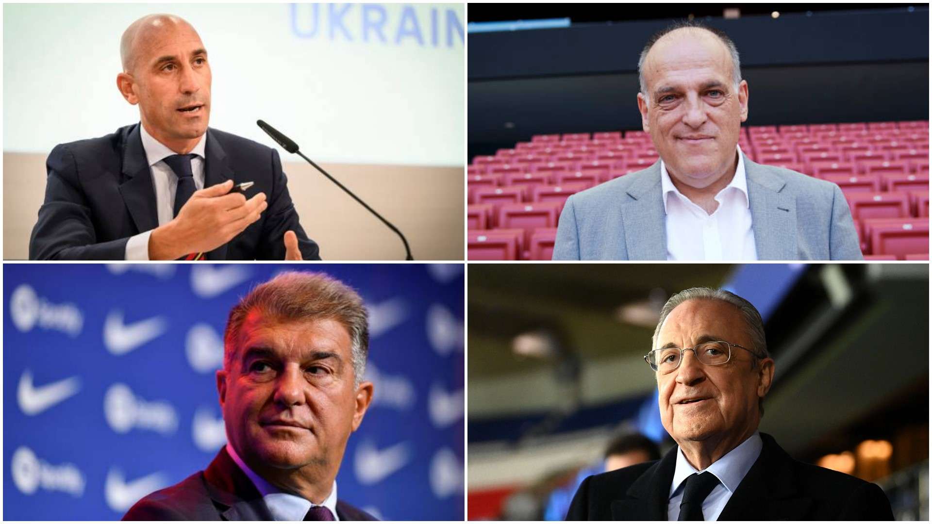 Rubiales, Laporta, Florentino y Tebas