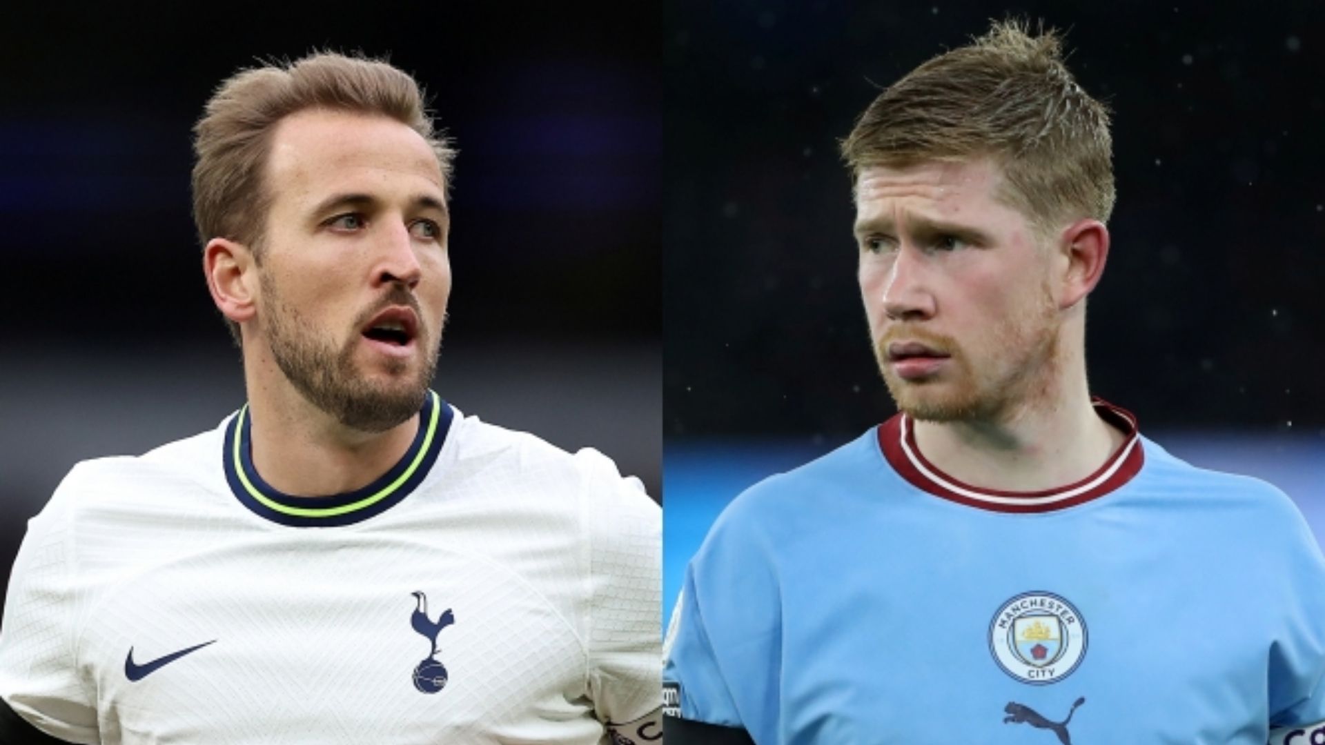 Harry Kane Tottenham Kevin De Bruyne Man City
