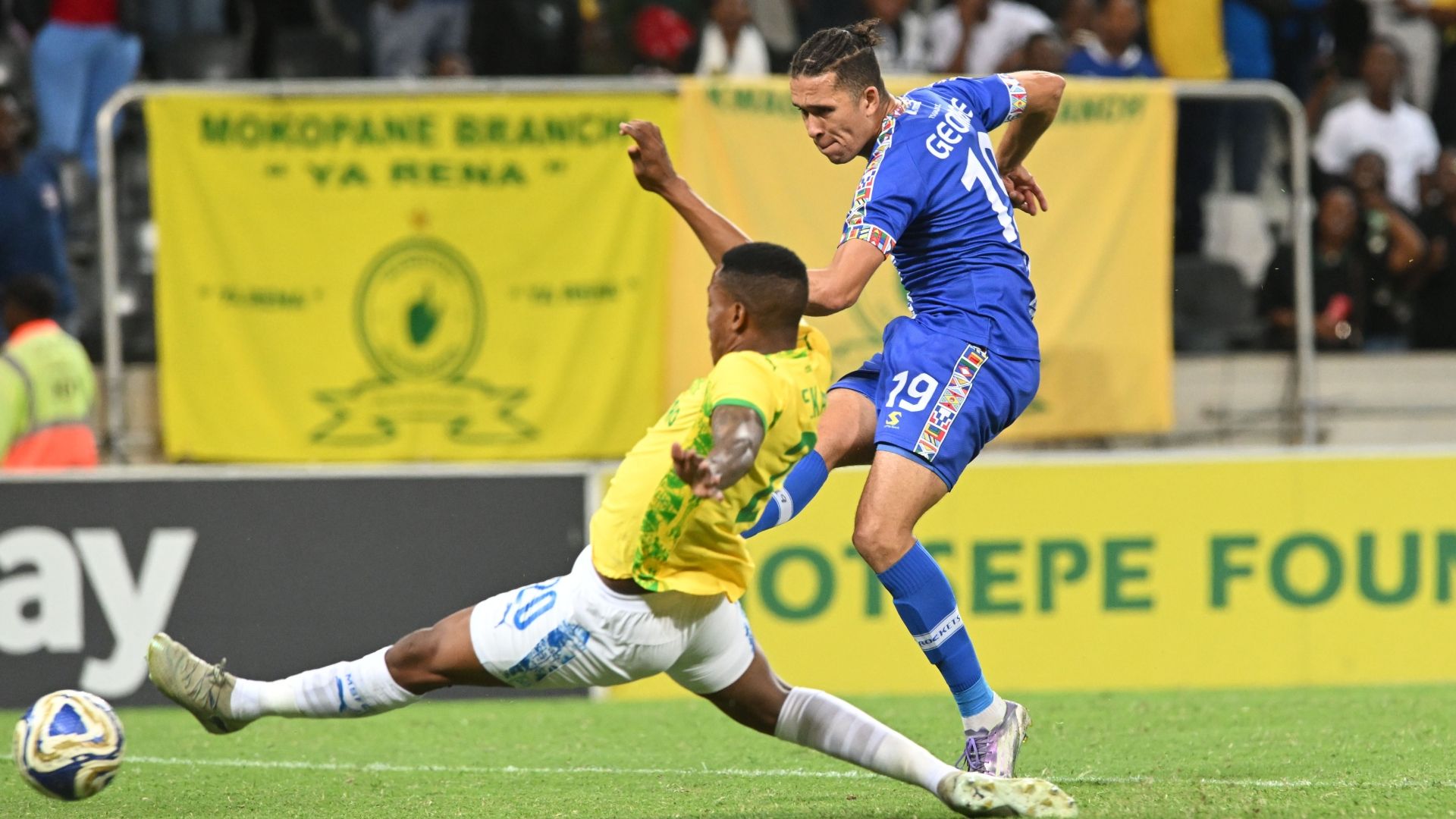 Sedwyn George TS Galaxy vs Mamelodi Sundowns