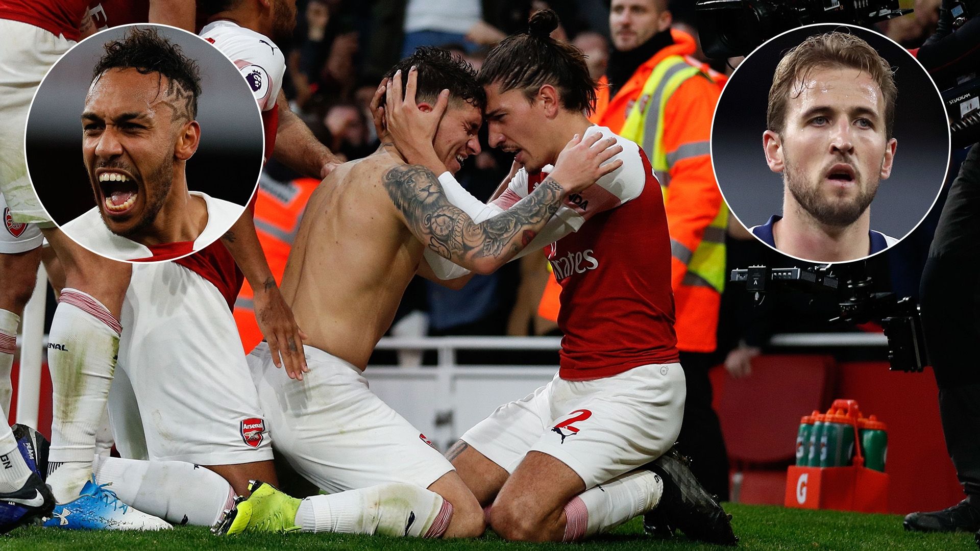 Arsenal Tottenham Aubameyang Kane GFX