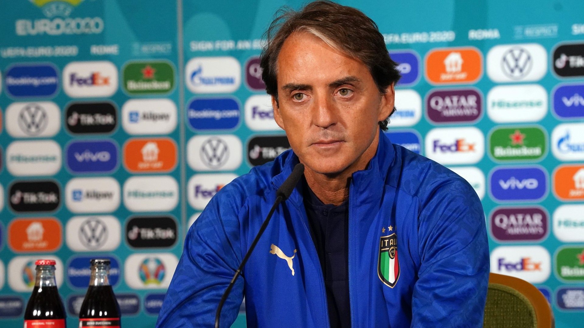 Roberto Mancini Italy press conference