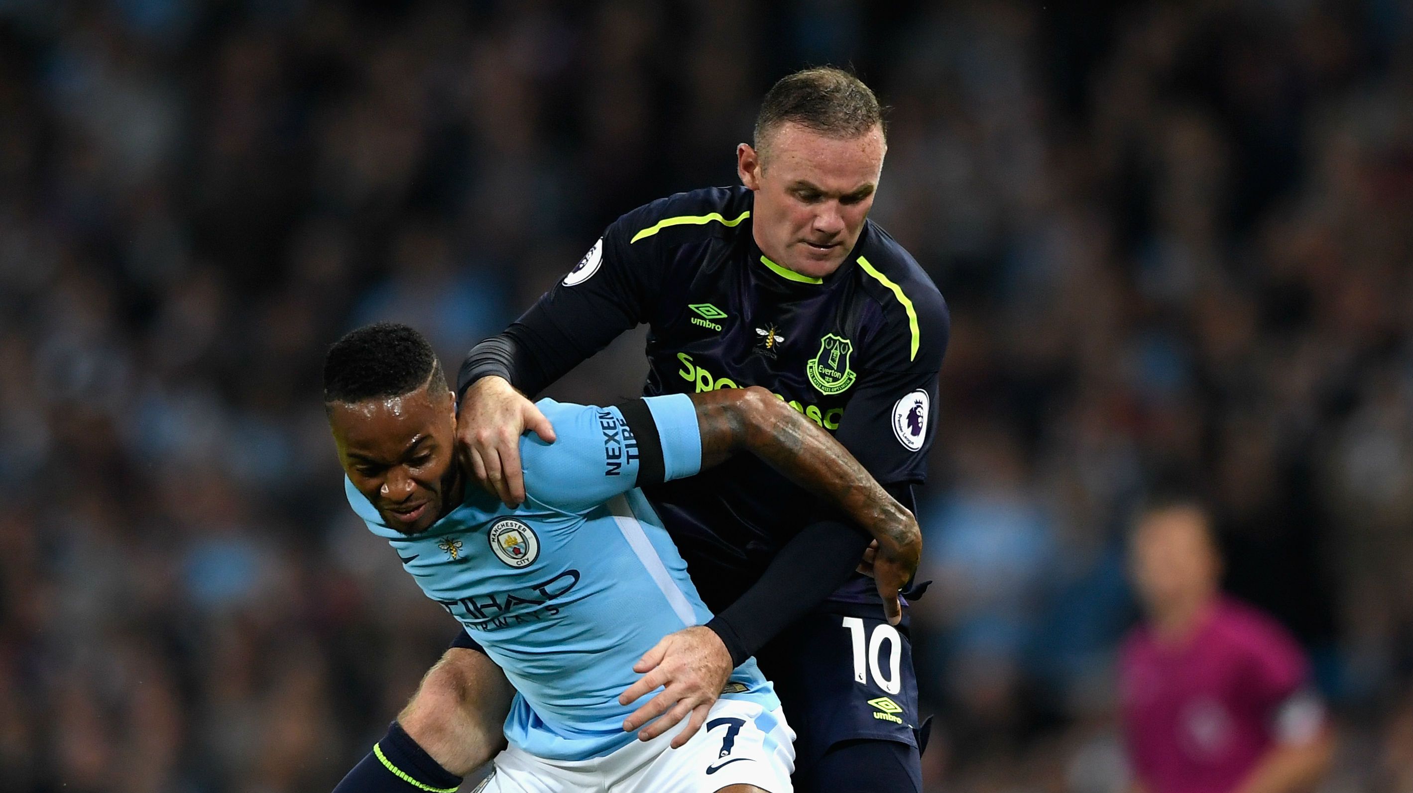 Raheem Sterling Wayne Rooney Man City Everton