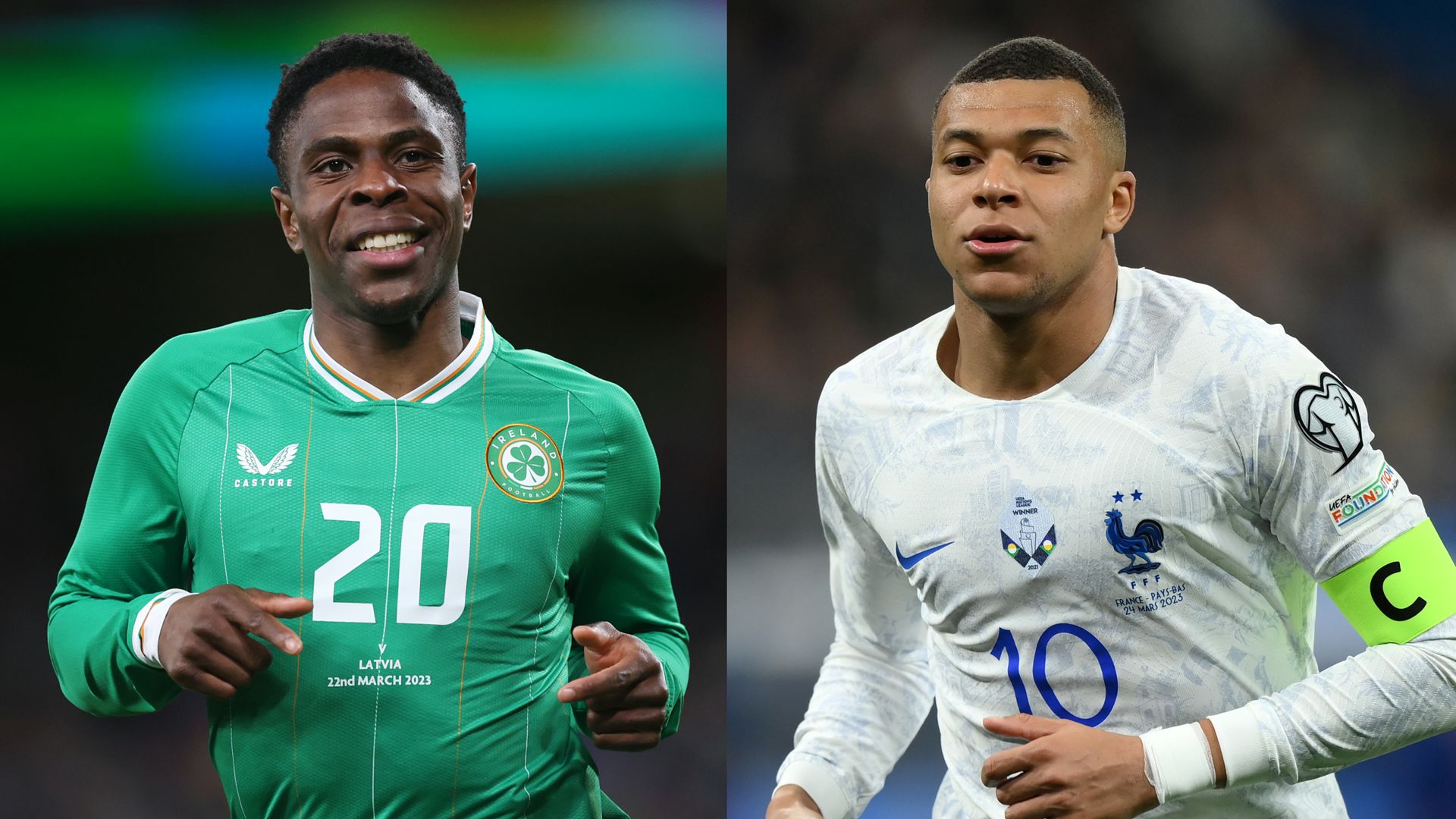Irlande France Ogbene Mbappé Eliminatoires Euro 2024