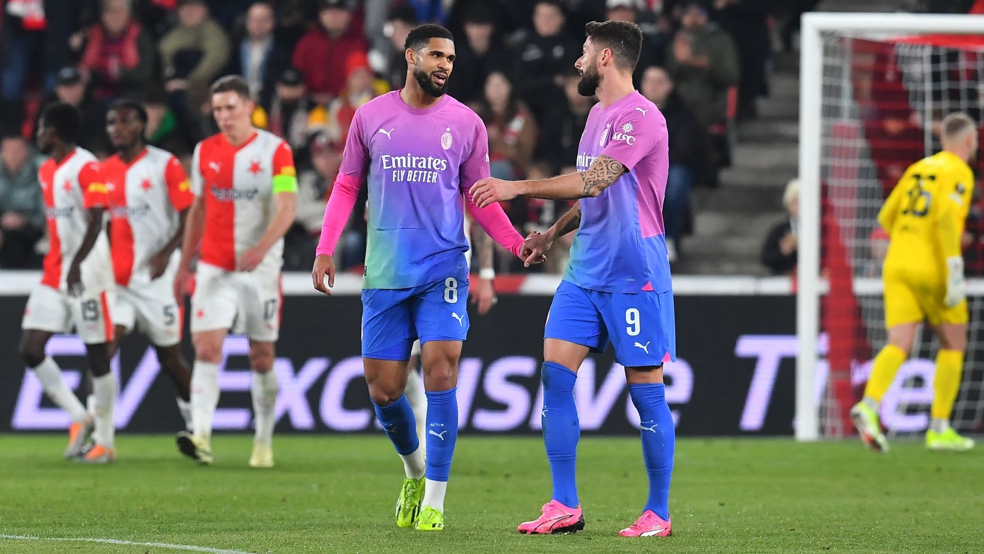 Loftus Cheek Giroud Slavia Praha