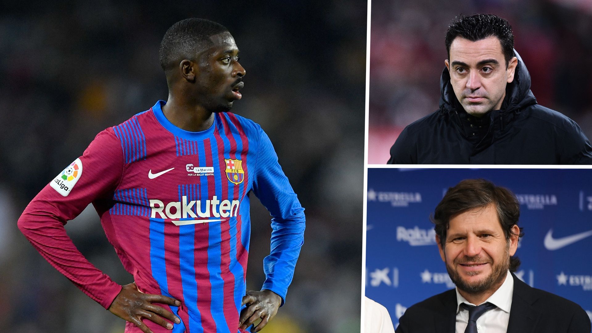 Ousmane Dembele Xavi Hernandez Mateu Alemany Barcelona