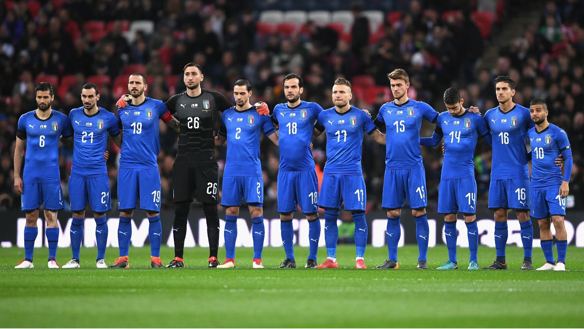 Italy squad England Italy friendly match
