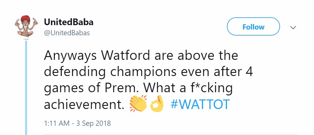 Reaction Watford