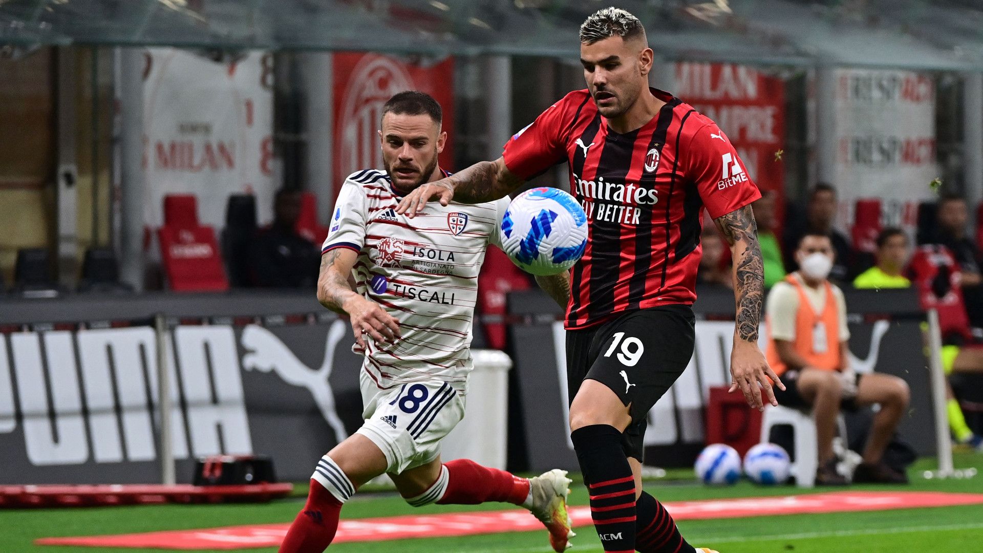 Theo Hernandez Nandez Milan Cagliari Serie A