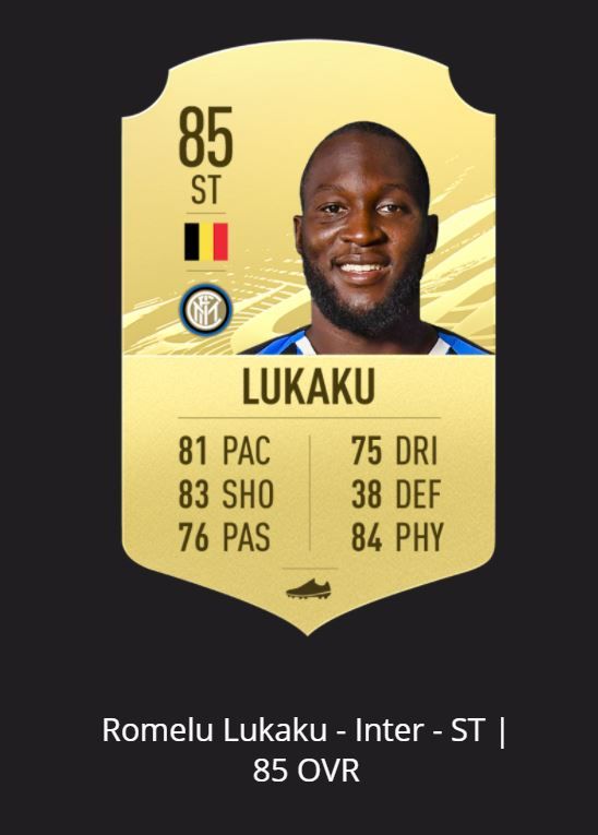 Lukaku stats fifa 21