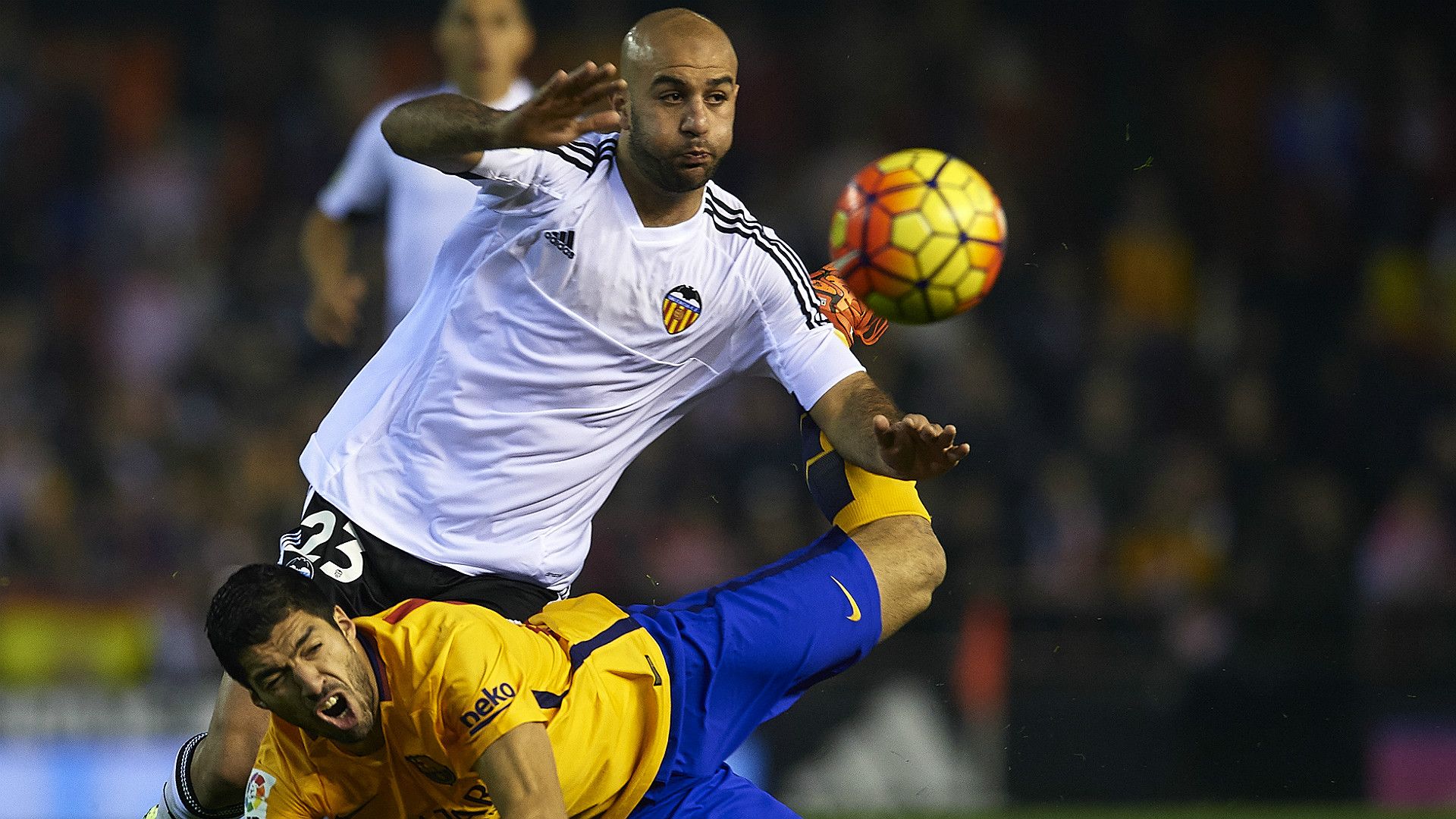 Abdennour Luis Suarez Valencia Barcelona La Liga 05122015