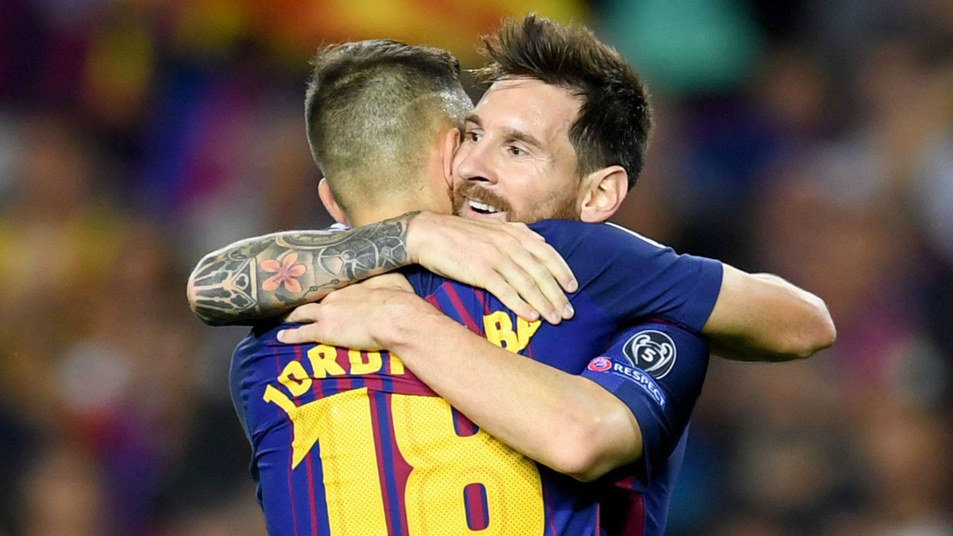 Lionel Messi Jordi Alba Barcelona