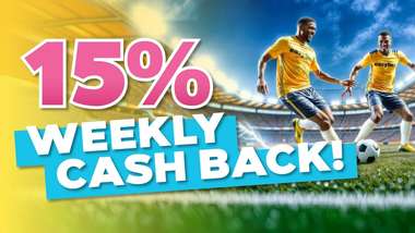 15% Weekly Cash Back Easybet